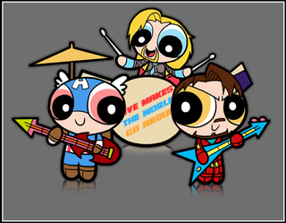 Illustration for article titled Powerpuff Girls and the Avengers combine to save the world (or just be adorable)